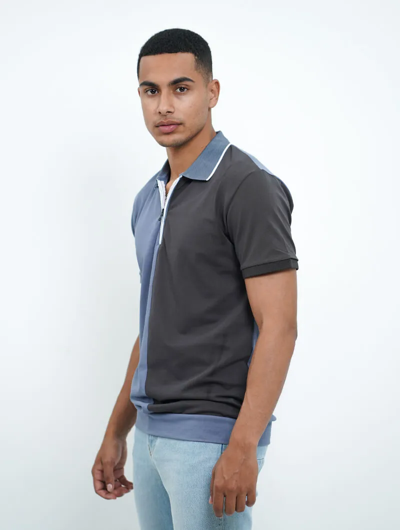 Polo zippé
